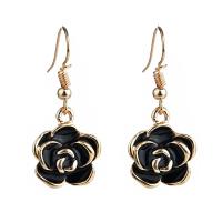 boucle d'oreille de goutte en Zinc Alloy et Émail  , alliage de zinc, fleur, Placage, bijoux de mode & pour femme & émail, plus de couleurs à choisir Vendu par paire