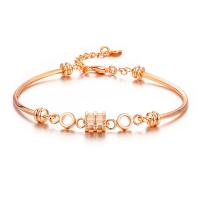 Brass Bracelets, rose gold color plated, fashion jewelry & adjustable & for woman, Inner Approx 56mm 