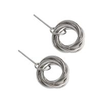 Sterling Silver Stud Earring, Argent sterling 925, argent pur puce boucle d'oreille, Placage, Style coréen & pour femme, plus de couleurs à choisir, 12.6mm, Vendu par PC