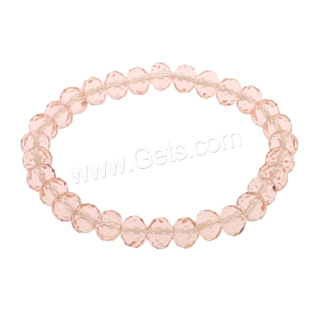 Bracelets de cristal, élastique & normes différentes pour le choix & pour femme & facettes, plus de couleurs à choisir, Longueur:Environ 6.9-7.5 pouce, 5Strandstoron/sac, Vendu par sac