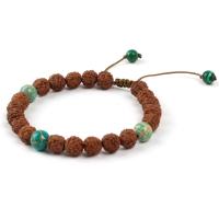 Lava Bracelet, with Rudraksha & Impression Jasper, fashion jewelry & Unisex 17cm  6cm 