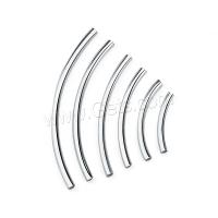 Argent sterling 925 perles tube incurvé, durable & bijoux de mode & DIY & normes différentes pour le choix, Vendu par PC