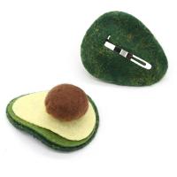 Non-woven Fabrics Children Hair Accessories, Avocado, cute & Girl & fashion jewelry 