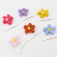 Caddice Sistema de la joyería del pelo, pinza de pelo & joyería del elástico del Pelo, con Banda de goma, Flor, Estilo coreano & diferentes estilos para la opción & para mujer, color mixto, 45mm, Vendido por UD