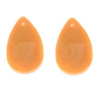 Glas Anhänger, Tropfen, DIY & facettierte, orange, 22x13x6mm, Bohrung:ca. 1mm, 100PCs/Tasche, verkauft von Tasche