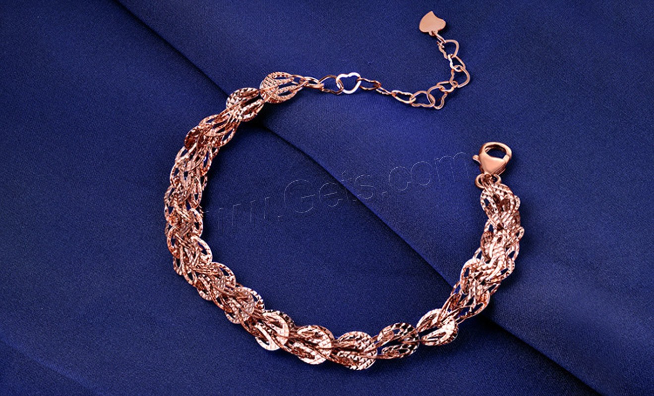 Sterling Silber Armbänder, 925er Sterling Silber, verschiedene Größen vorhanden & für Frau, keine, verkauft von Strang