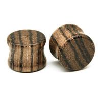 Holz Piercing Durchstich, unisex & verschiedene Größen vorhanden, braun, verkauft von PC