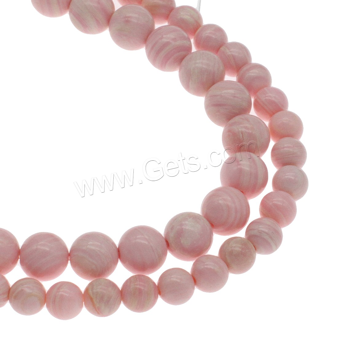 South Sea Shell Beads, Round, different size for choice, pink, Hole:Approx 1mm, Length:Approx 14.9 Inch, Sold By Strand