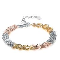 Pulseras de Plata Estelina, Plata de ley 925, diverso tamaño para la opción & para mujer, más colores para la opción, Vendido por Sarta