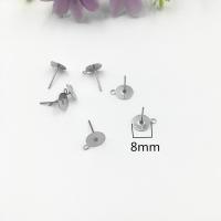 Stainless Steel Earring Stud Component, fashion jewelry & for woman 