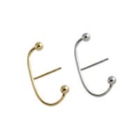 Sterling Silver Stud Earring, Argent sterling 925, argent pur puce boucle d'oreille, Placage, pour femme, plus de couleurs à choisir Vendu par paire