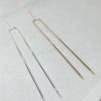 Hair Stick Findings, Brass, plated, DIY 130mm 