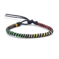 Cordón de lana pulsera, Poliéster, enviado al azar & Joyería & unisexo, 45cm, Vendido por UD