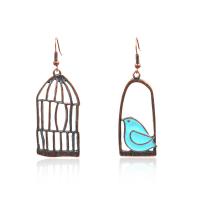 Asymmetric Earrings, Zinc Alloy, plated, fashion jewelry & for woman, nickel, lead & cadmium free 