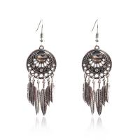 Fashion Fringe Earrings, Zinklegierung, mit Seeohr Muschel, plattiert, Modeschmuck & für Frau, frei von Nickel, Blei & Kadmium, 70x23mm, verkauft von Paar