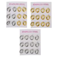 Stainless Steel Stud Earring, plated, fashion jewelry & for woman 