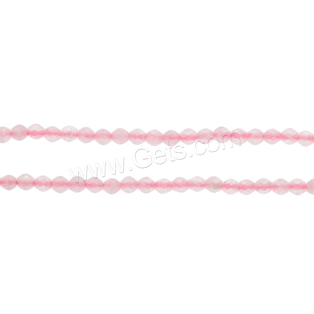 Natural Rose Quartz Beads, Round, different size for choice & faceted, Hole:Approx 1mm, Length:Approx 14.9 Inch, Sold By Strand