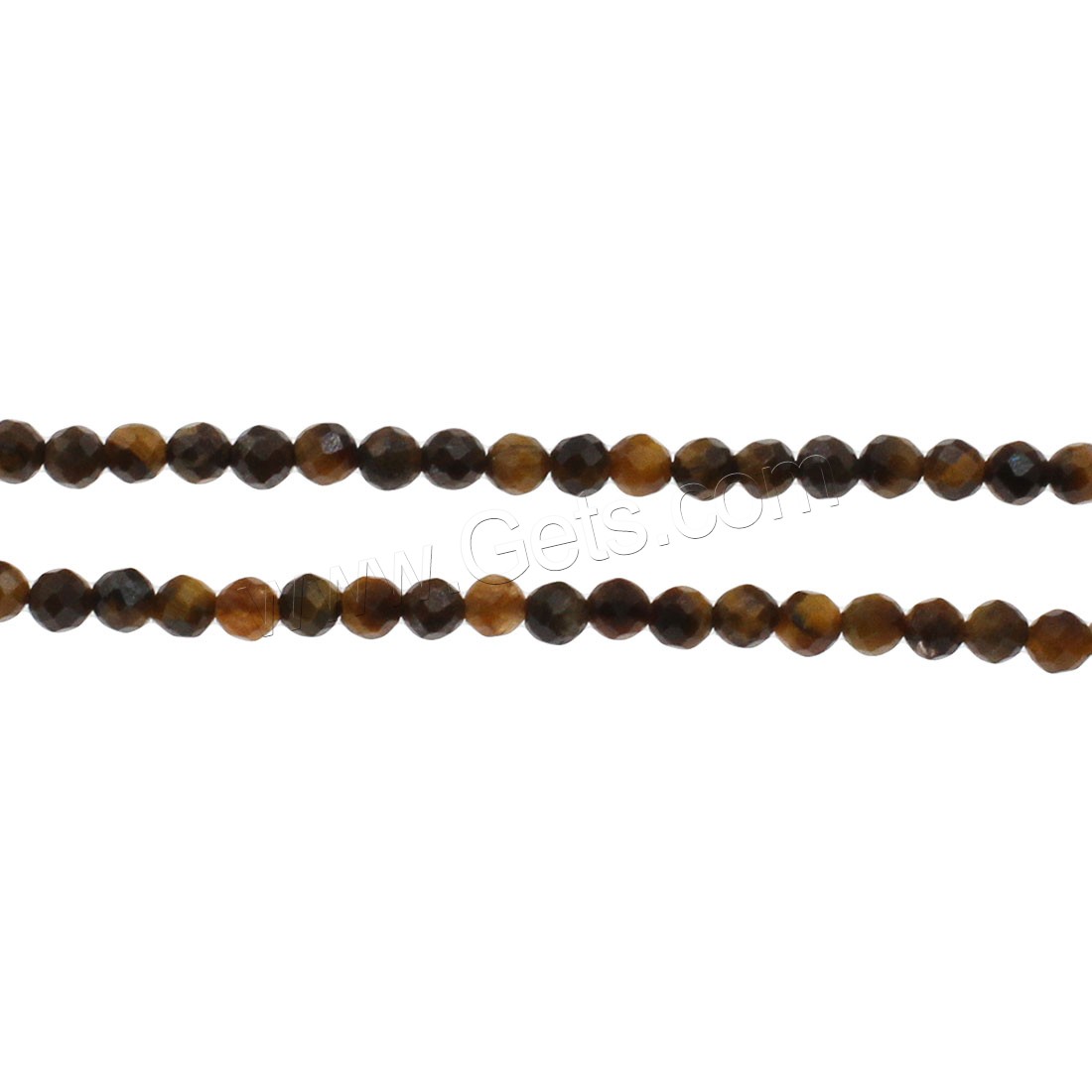 Tiger Eye Beads, Round, different size for choice & faceted, yellow, Hole:Approx 1mm, Length:Approx 14.9 Inch, Sold By Strand