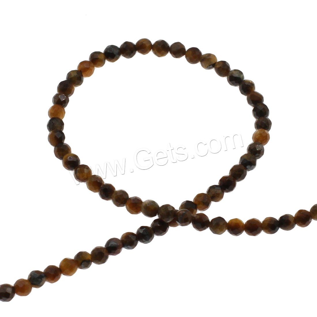 Tiger Eye Beads, Round, different size for choice & faceted, yellow, Hole:Approx 1mm, Length:Approx 14.9 Inch, Sold By Strand