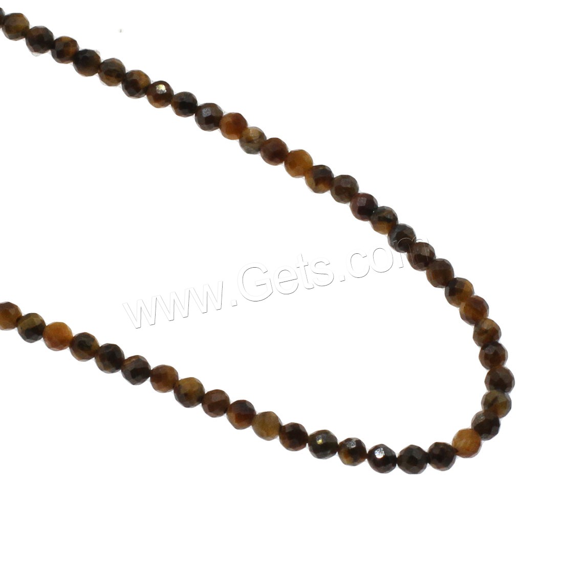 Tiger Eye Beads, Round, different size for choice & faceted, yellow, Hole:Approx 1mm, Length:Approx 14.9 Inch, Sold By Strand