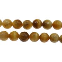 Perles d'Oeil de tigre, Rond, bijoux de mode & facettes, Jaune, 8mm Environ 1mm Environ 14.9 pouce, Environ Vendu par brin