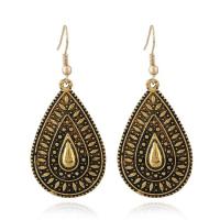 Zinc Alloy Drop Earring, Teardrop, plated, vintage & for woman 