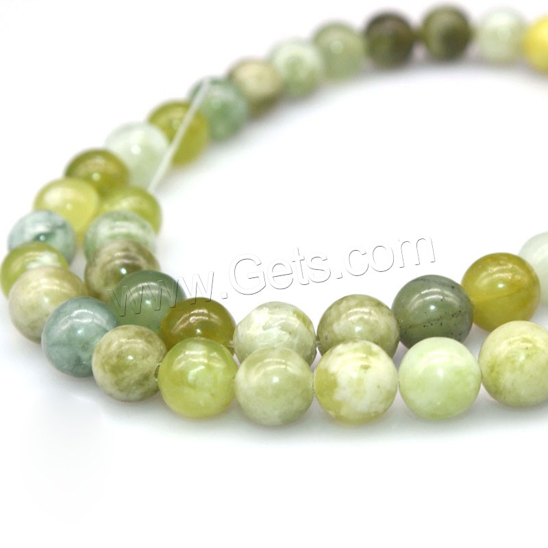 Spotted Serpentine Beads, Round, polished, DIY & different size for choice & different styles for choice, green, Length:Approx 15 Inch, Sold By Strand