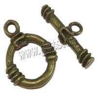 Brass Toggle Clasp, plated, single-strand 