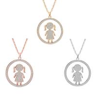 Chaîne en alliage de zinc de fer Collier Pull, Placage, chaîne de boîte & pour femme & avec strass, plus de couleurs à choisir, 55*70mm Environ 27.5 pouce, Vendu par brin