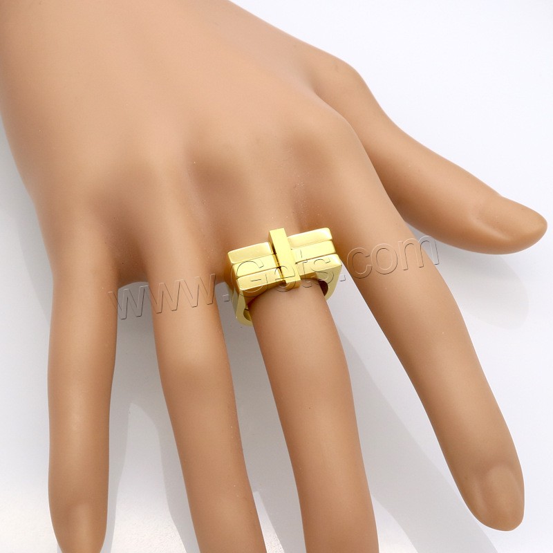 Titanstahl Fingerring, plattiert, Modeschmuck & verschiedene Größen vorhanden & für den Menschen, keine, 12mm, verkauft von PC