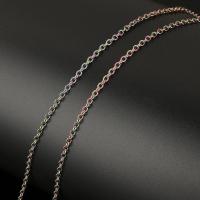 Stainless Steel Oval Chain, fashion jewelry & DIY, multi-colored 