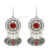 boucle d'oreille de goutte en Zinc Alloy et Émail  , alliage de zinc, Placage, Vintage & pour femme & émail, plus de couleurs à choisir Vendu par paire