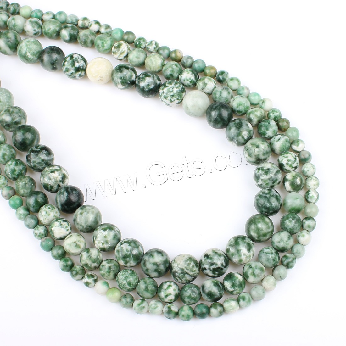 Natural Garnet Beads, Jade Qinghai, Round, different size for choice, green, Hole:Approx 1mm, Length:Approx 14.9 Inch, Sold By Strand