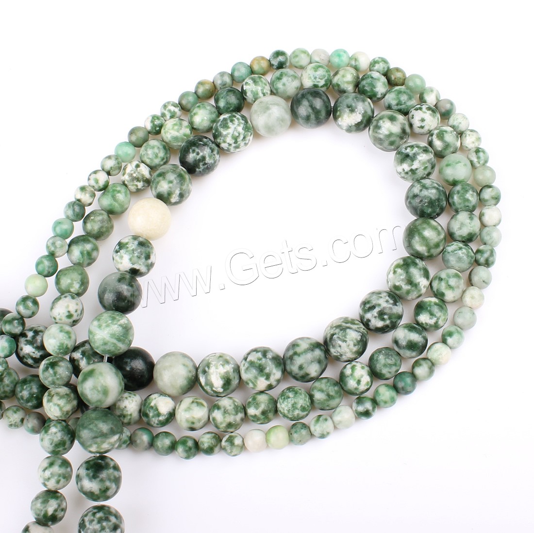 Natural Garnet Beads, Jade Qinghai, Round, different size for choice, green, Hole:Approx 1mm, Length:Approx 14.9 Inch, Sold By Strand