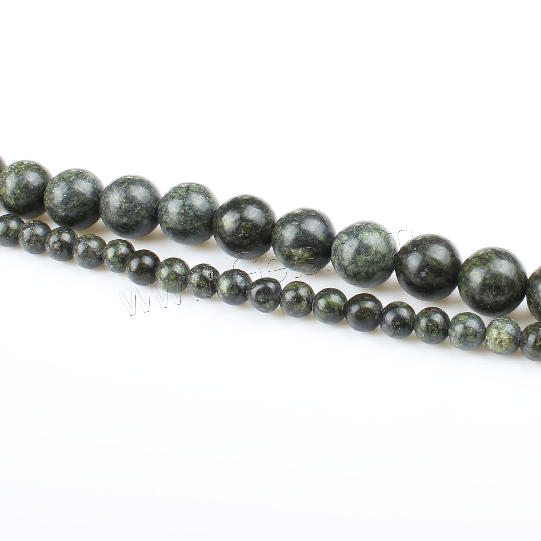 Russian Serpentine Beads, Round, different size for choice, green, Hole:Approx 1mm, Length:Approx 14.9 Inch, Sold By Strand