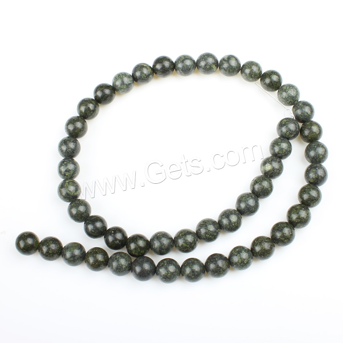 Russian Serpentine Beads, Round, different size for choice, green, Hole:Approx 1mm, Length:Approx 14.9 Inch, Sold By Strand