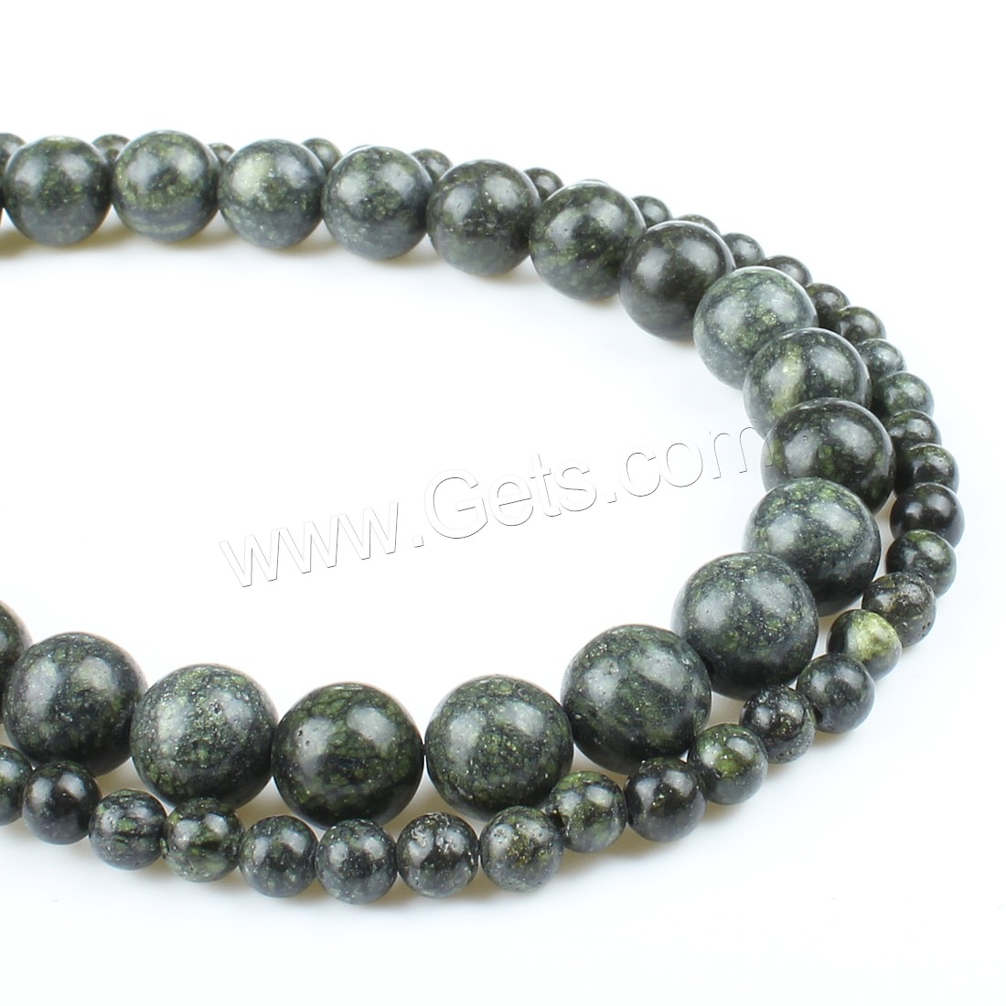 Russian Serpentine Beads, Round, different size for choice, green, Hole:Approx 1mm, Length:Approx 14.9 Inch, Sold By Strand