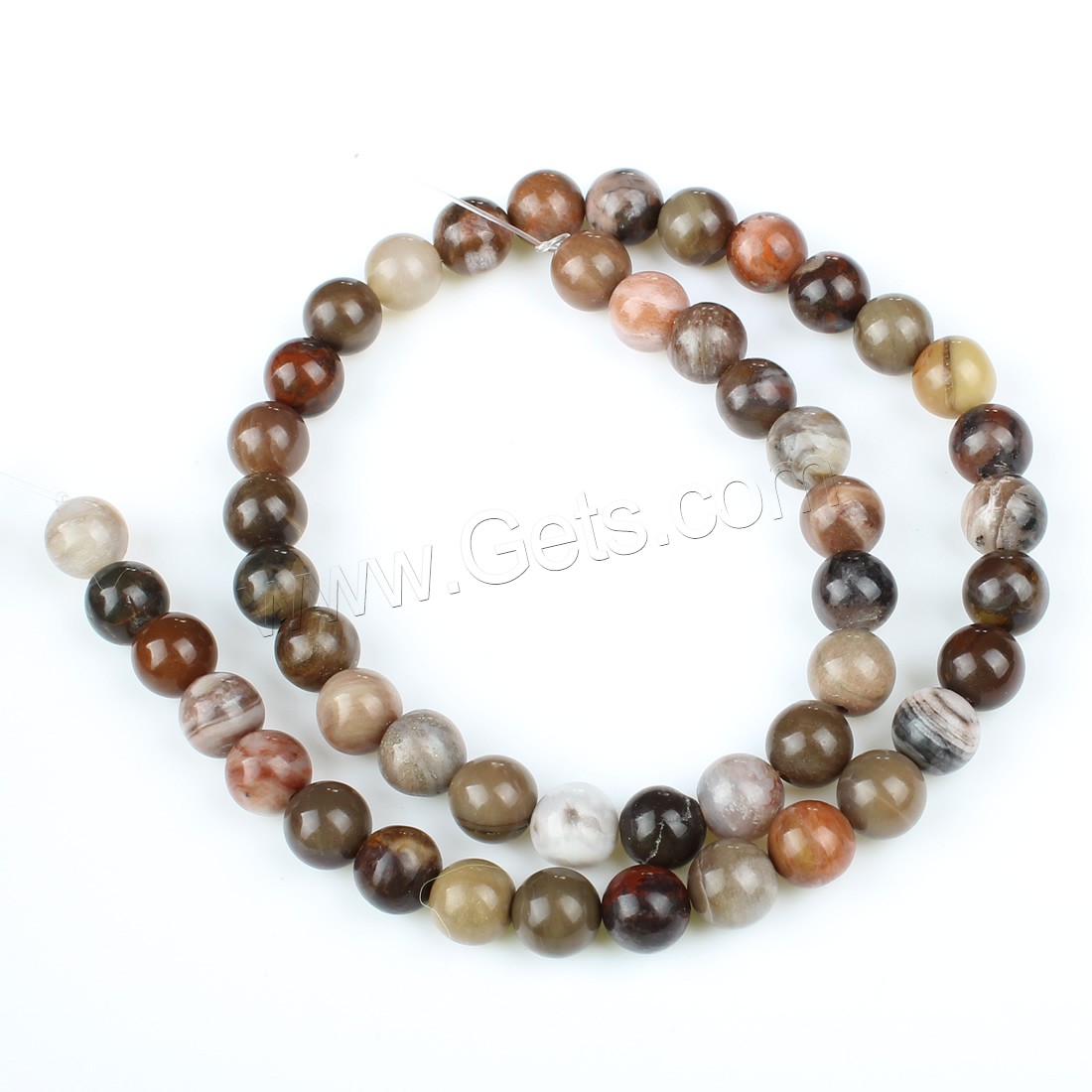 Pinus koraiensis Beads, Round, different size for choice, Hole:Approx 1mm, Length:Approx 14.9 Inch, Sold By Strand