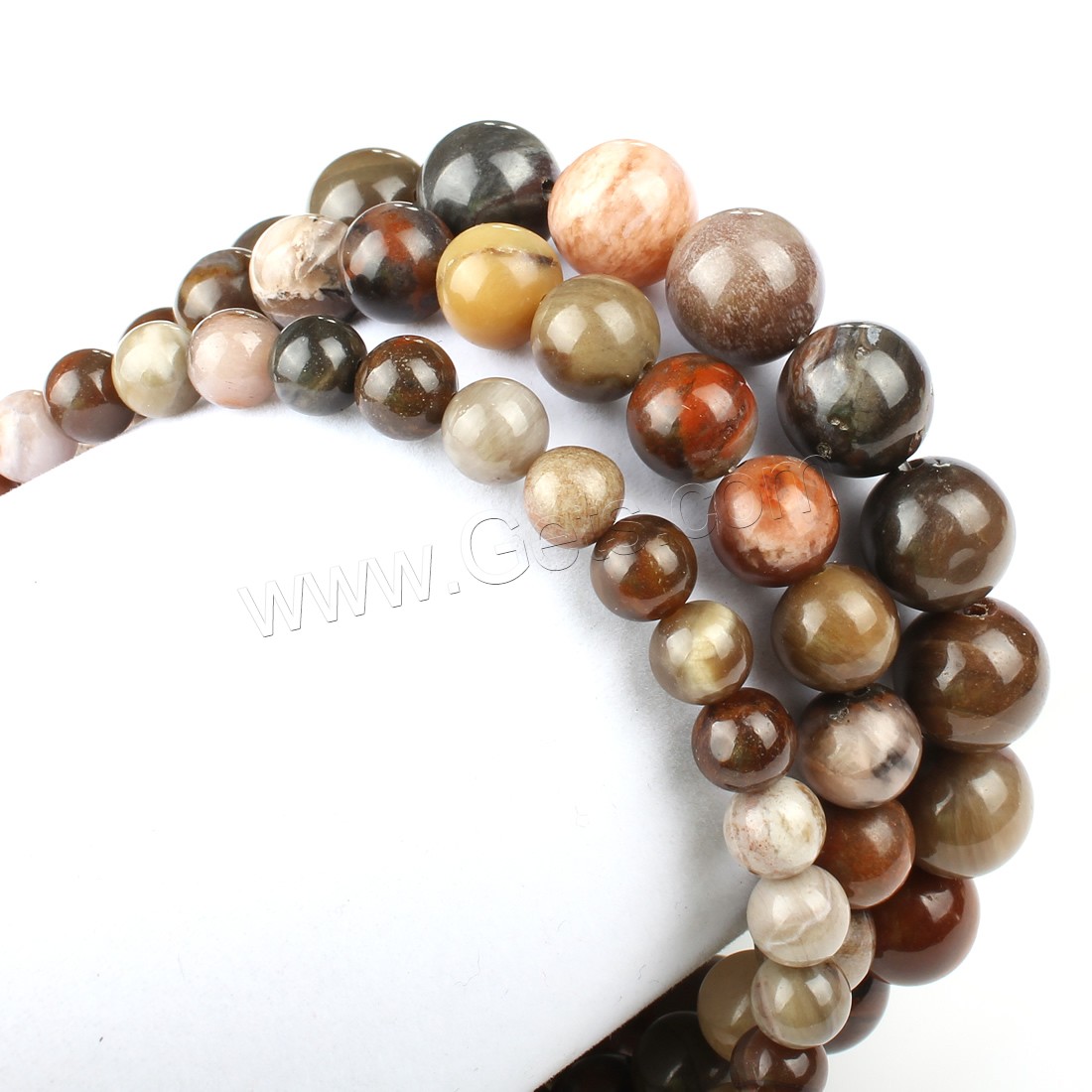 Pinus koraiensis Beads, Round, different size for choice, Hole:Approx 1mm, Length:Approx 14.9 Inch, Sold By Strand