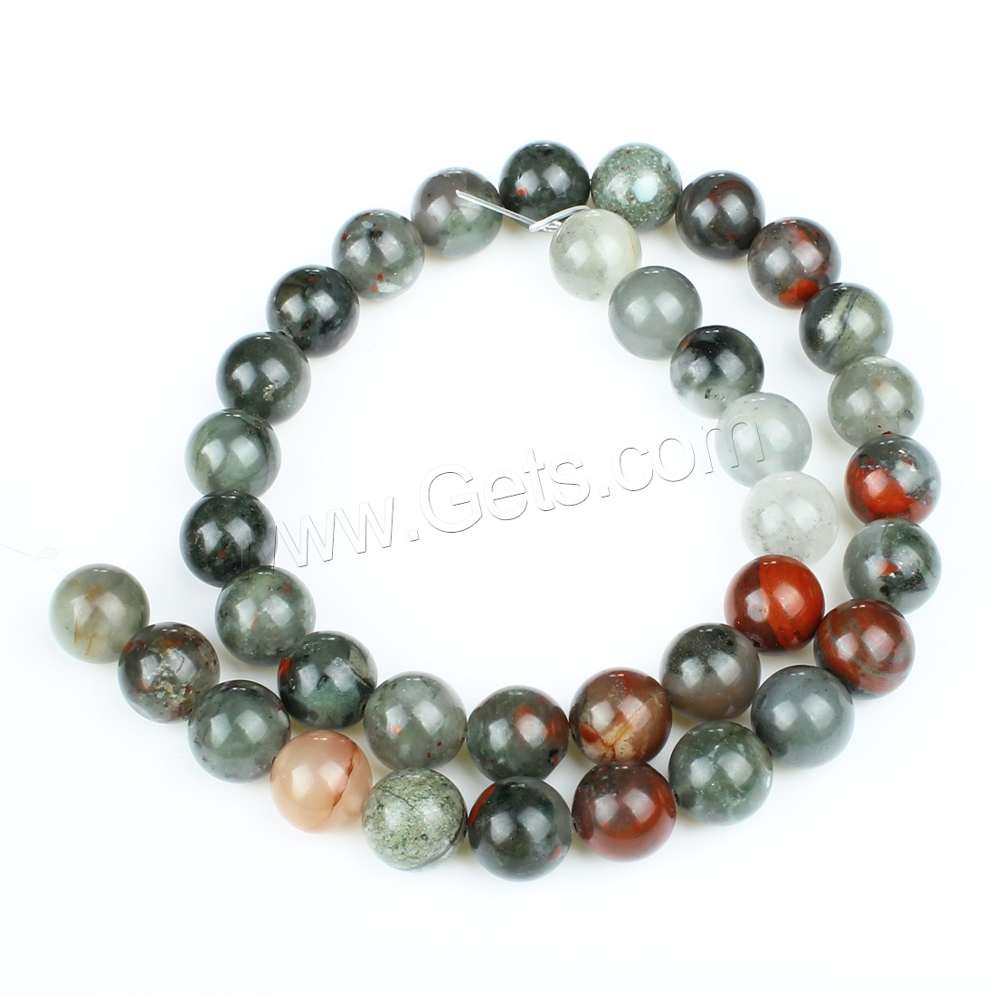 Austria Bloodstone Beads, Round, different size for choice, Hole:Approx 1mm, Length:Approx 14.9 Inch, Sold By Strand