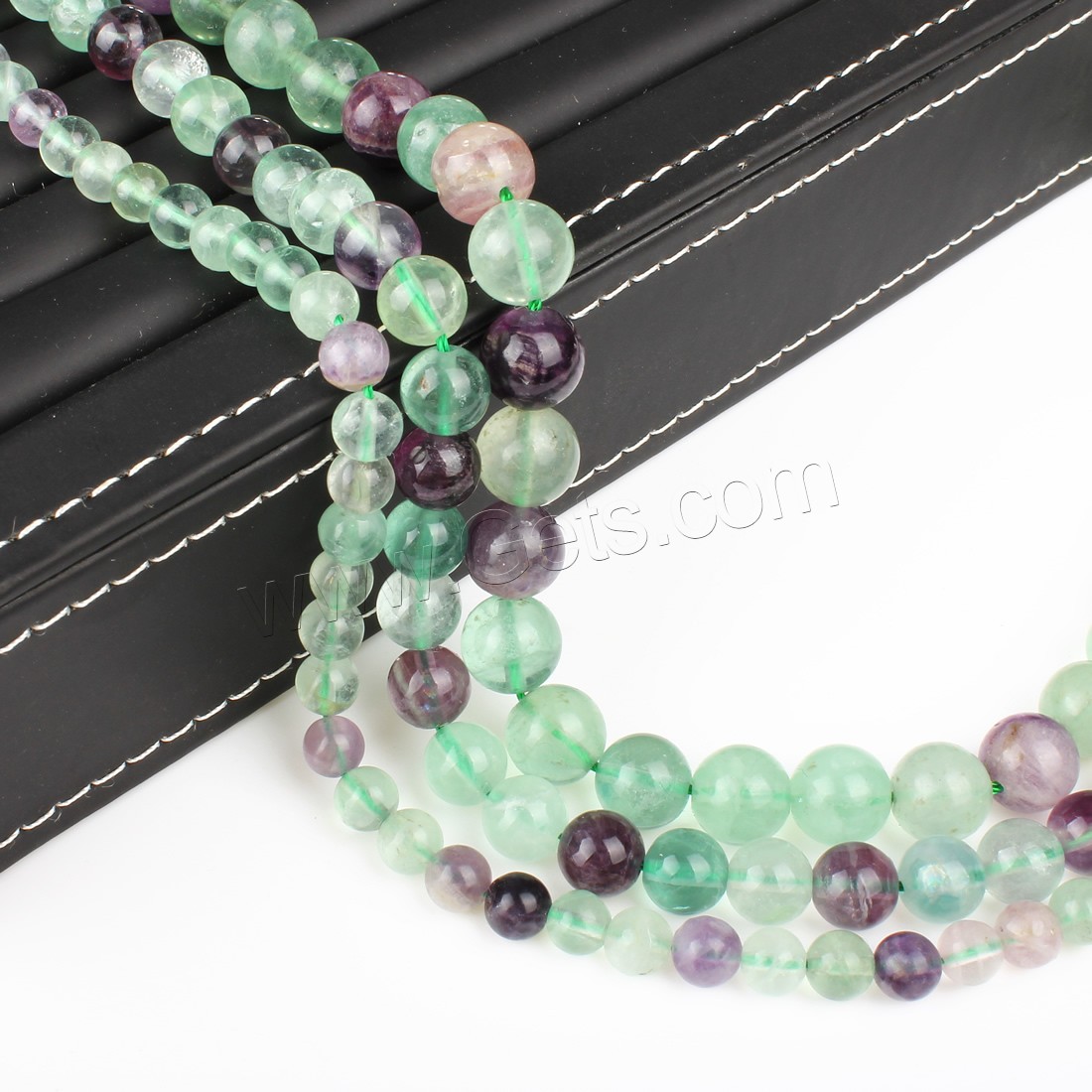 Colorful Fluorite Beads, Round, different size for choice, Hole:Approx 1mm, Length:Approx 14.9 Inch, Sold By Strand