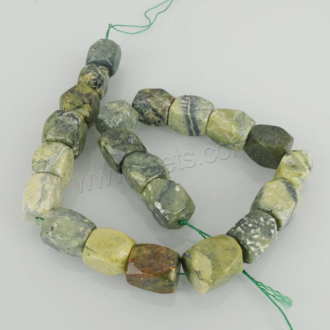 Aqua Terra Jasper Beads, Polygon, different size for choice, green, Hole:Approx 1.5mm, Length:Approx 15 Inch, Sold By Strand