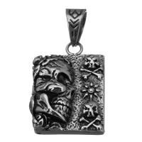 Stainless Steel Pendants, fashion jewelry & blacken Approx 