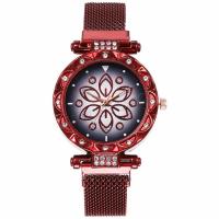 Women Wrist Watch, Zinc Alloy, with Glass, Chinese movement, plated, waterproofless & for woman & with rhinestone Approx 14.1 Inch 