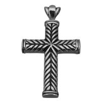 Stainless Steel Cross Pendants, Crucifix Cross, fashion jewelry & blacken Approx 