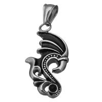 Stainless Steel Pendants, fashion jewelry & blacken Approx 