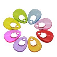 Transparent Acrylic Pendants, Teardrop, DIY, mixed colors Approx 2mm, Approx 