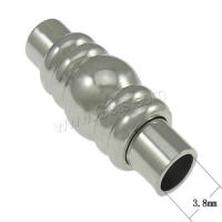 Messing Magnetverschluss, plattiert, keine, 20.5x8mm, Bohrung:ca. 3.8mm, verkauft von PC