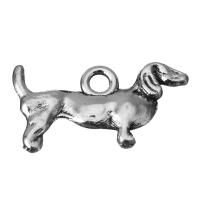 Pendentifs animaux en alliage de zinc, animal, bijoux de mode, argent Environ 2mm, Vendu par PC