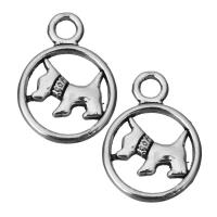 Pendentifs animaux en alliage de zinc, bijoux de mode, argent Environ 3mm, Vendu par PC